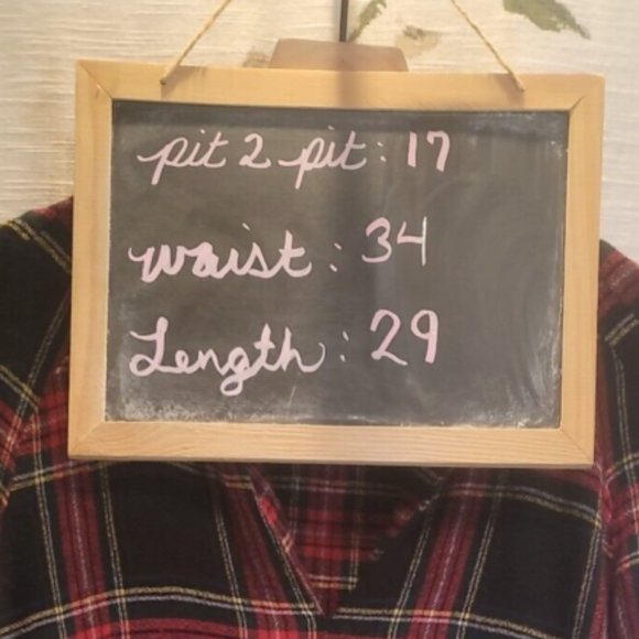 Zara Red and Black Plaid Blouse Tunic Top - Picture 8 of 9